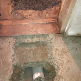 Connecting Cold Room to interior french drain